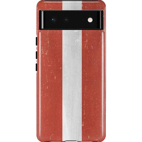 Latvia Flag Distressed Pixel Cases